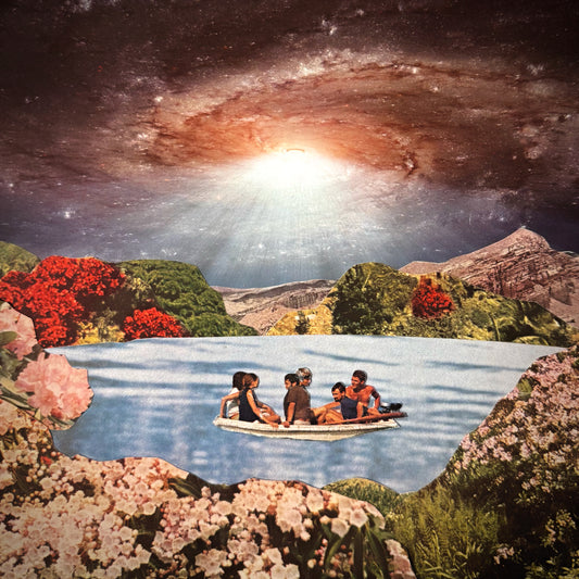 Take the boat out - collage print